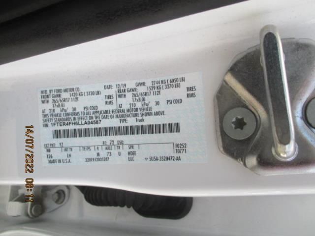 2020 FORD RANGER XL/XLT/LARIAT 1FTER4FH6LLA04587