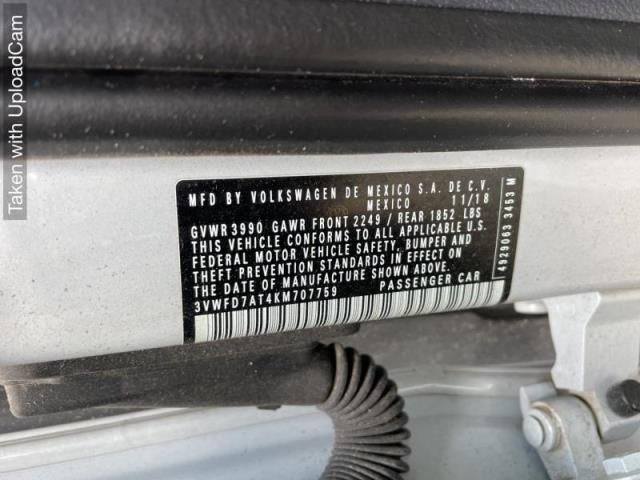2019 VOLKSWAGEN BEETLE S/FINAL EDITION SE/FINAL 3VWFD7AT4KM707759