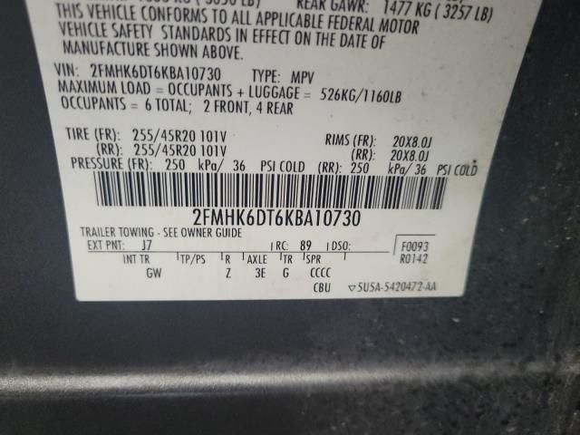 2019 FORD FLEX LIMITED 2FMHK6DT6KBA10730