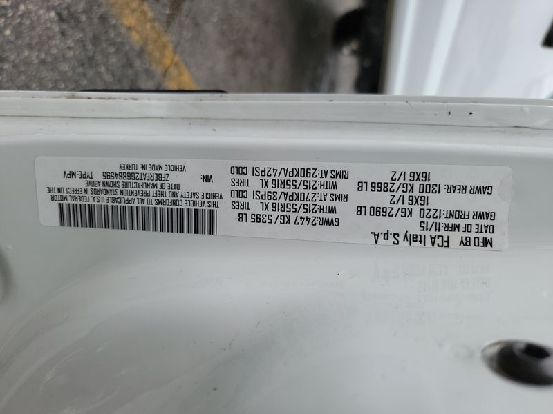 2016 RAM PROMASTER CITY CARGO VAN TRADESMAN ZFBERFAT2G6B64595