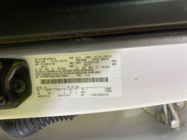 2018 FORD F150 XL/XLT/LARIAT 1FTEW1E52JKD17993