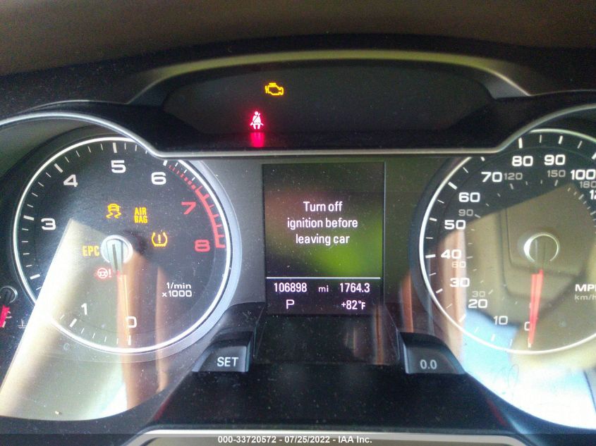 2013 AUDI A4 PREMIUM PLUS WAUFFAFL2DN018165