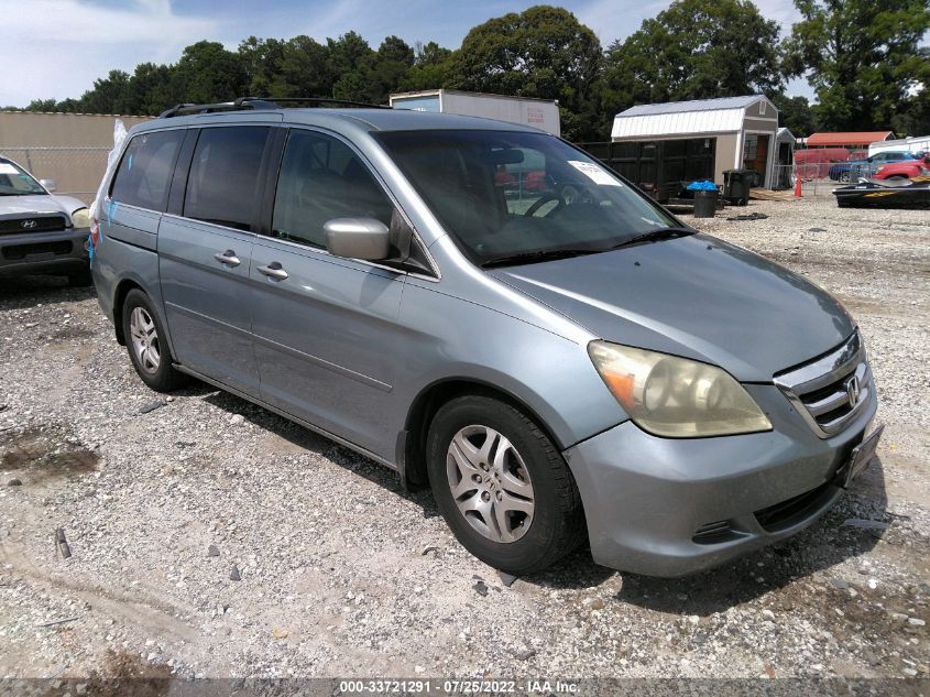 Lot #2539232496 2007 HONDA ODYSSEY EX salvage car