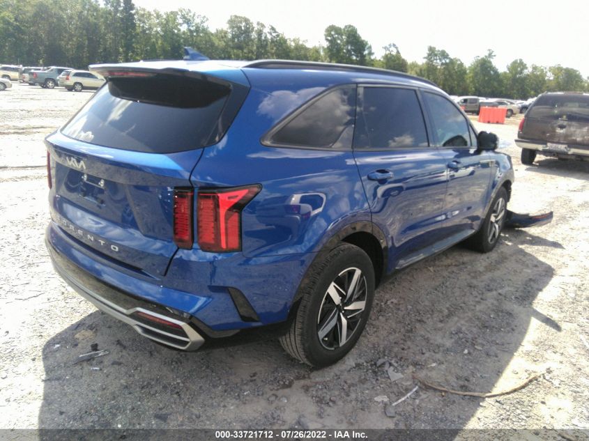 VIN 5XYRH4LFXNG077029 2022 KIA SORENTO EX