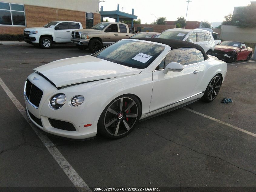 2014 BENTLEY CONTINENTAL GT V8 S SCBGH3ZA9EC040462