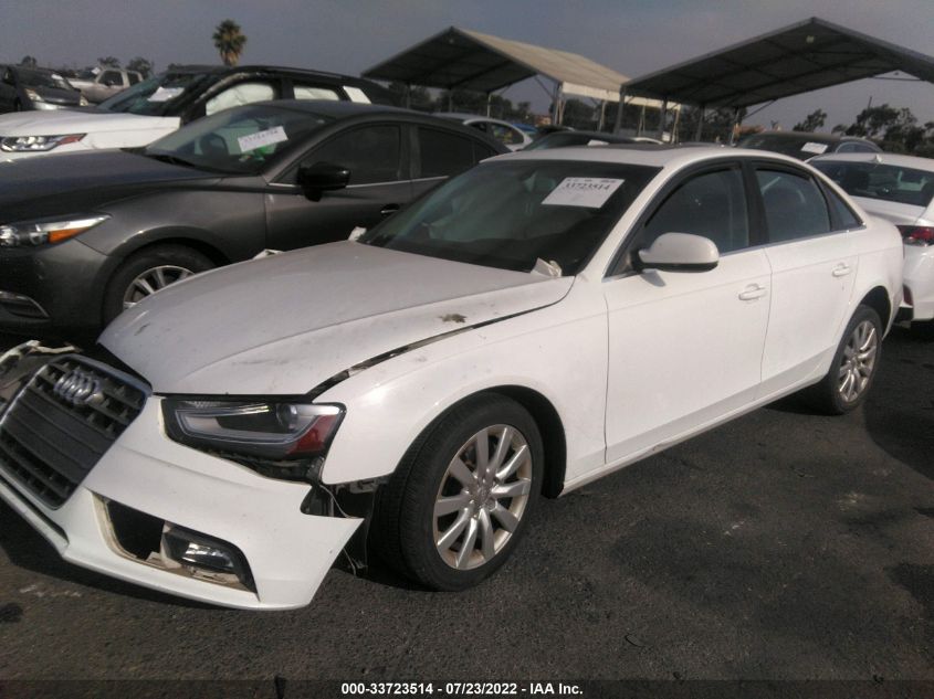 2013 AUDI A4 PREMIUM WAUBFAFL4DA170714