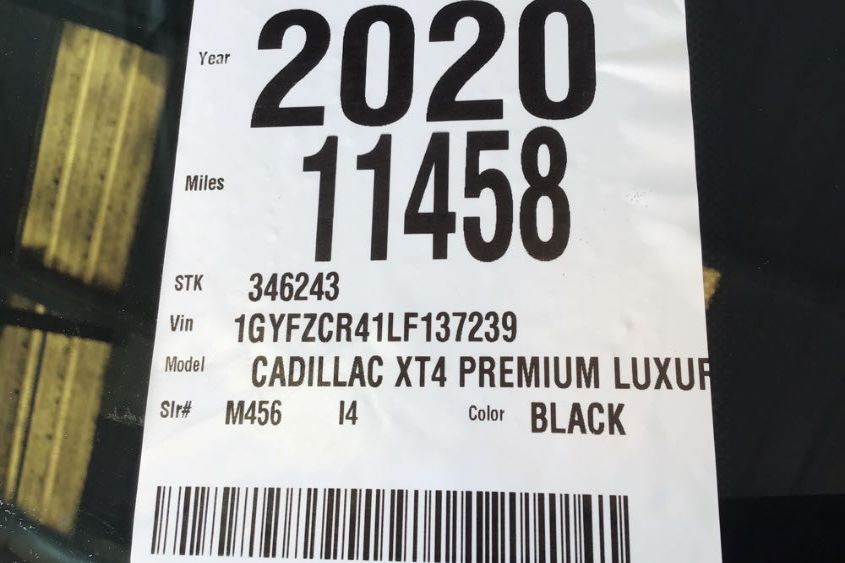 2020 CADILLAC XT4 PREMIUM LUXURY 1GYFZCR41LF137239