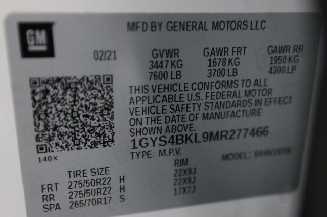 2021 CADILLAC ESCALADE PREMIUM LUXURY 1GYS4BKL9MR277466