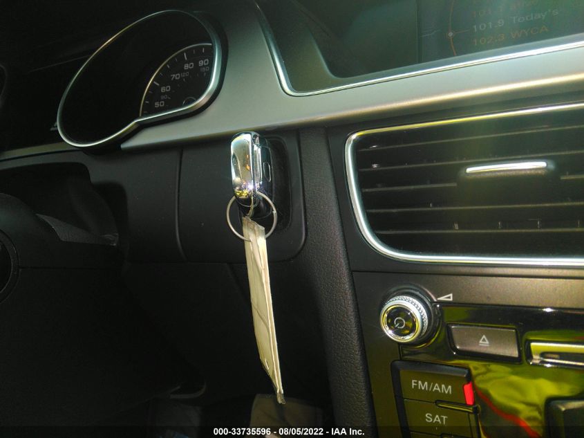 2014 AUDI A5 PREMIUM WAUCFAFR5EA001005