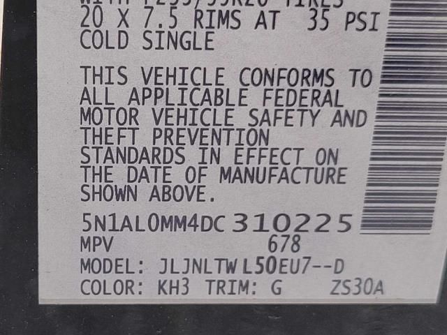 2013 INFINITI JX 5N1AL0MM4DC310225
