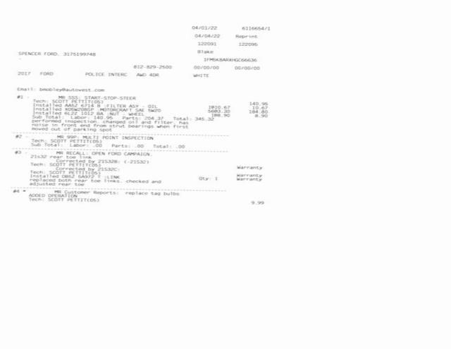2017 FORD POLICE INTERCEPTOR 1FM5K8ARXHGC66636