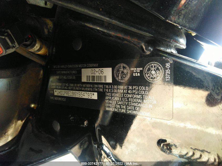 2006 HARLEY-DAVIDSON FLHTCUSE 1HD1PRE196Y954793
