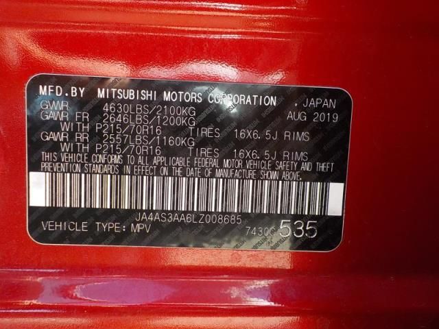 2020 MITSUBISHI ECLIPSE CROSS ES JA4AS3AA6LZ008685