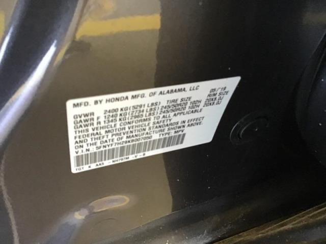 2019 HONDA PASSPORT SPORT 5FNYF7H29KB007050