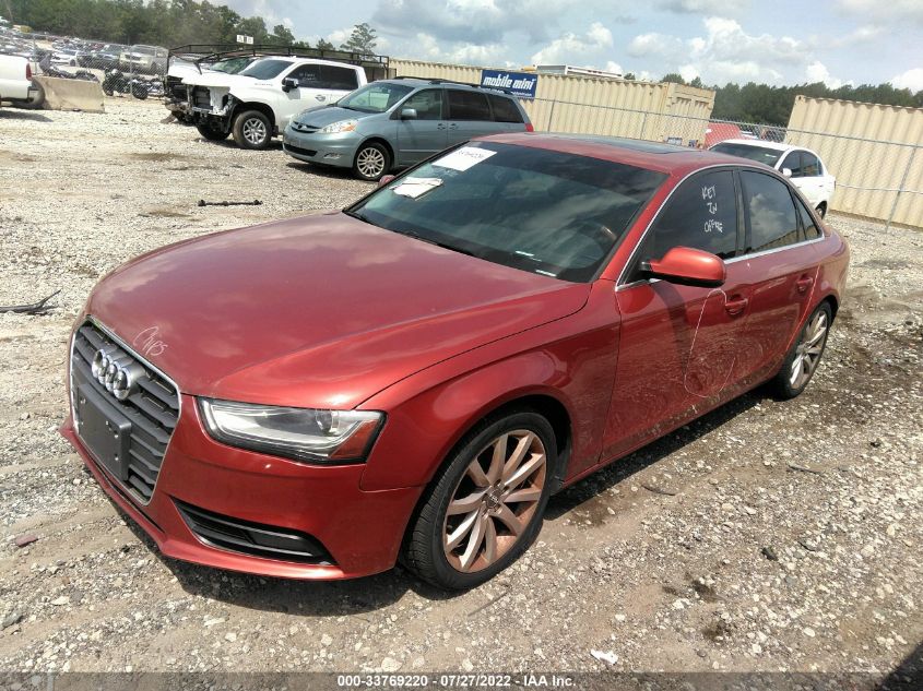 2013 AUDI A4 PREMIUM PLUS WAUFFAFL2DN020174