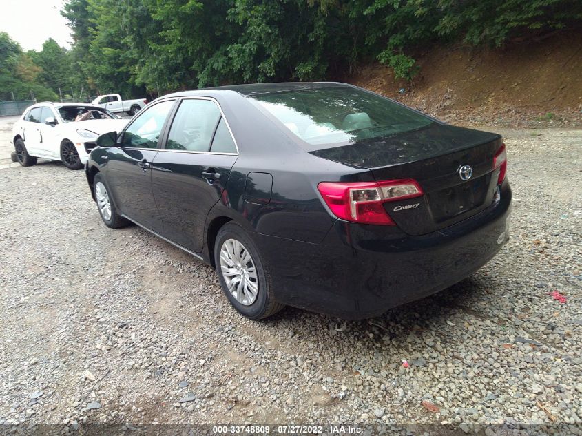 2013 TOYOTA CAMRY HYBRID LE 4T1BD1FK8DU088995