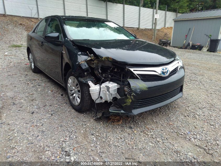 2013 TOYOTA CAMRY HYBRID LE 4T1BD1FK8DU088995