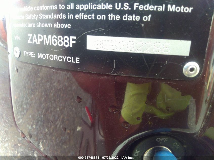 2014 VESPA LX 150IE ZAPM688F0E5202286