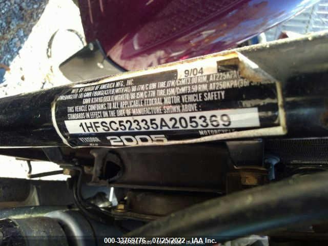 2005 HONDA VTX1300 R 1HFSC52335A205369