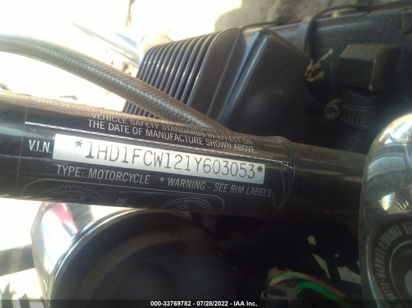 2001 HARLEY-DAVIDSON FLHTCUI 1HD1FCW121Y603053