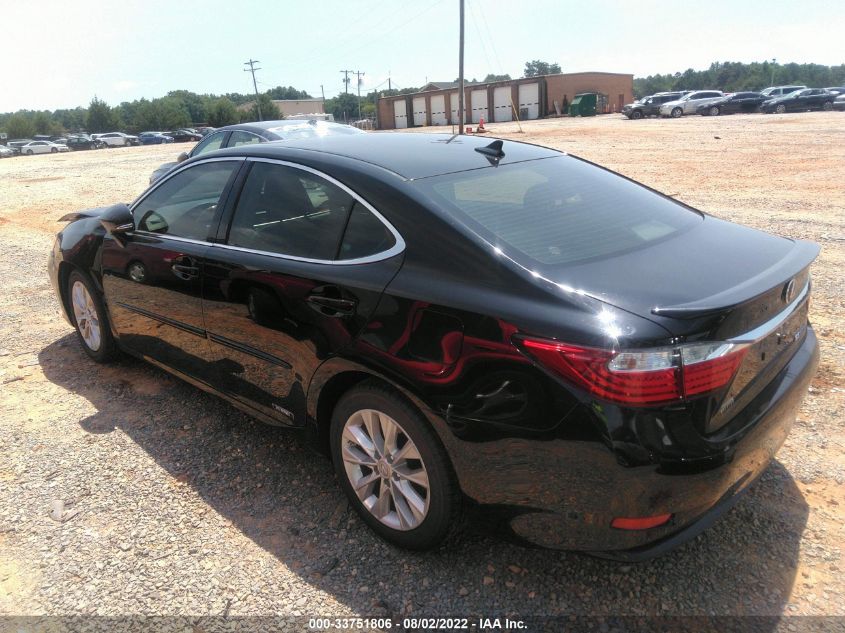 2014 LEXUS ES 300H HYBRID JTHBW1GG0E2043490