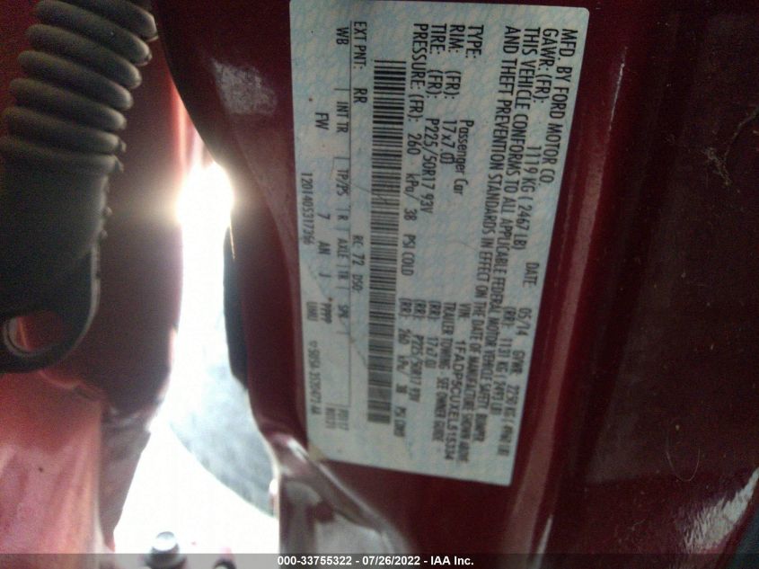 2014 FORD C-MAX ENERGI SEL 1FADP5CUXEL515334