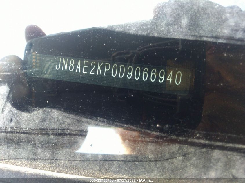 2013 NISSAN QUEST LE JN8AE2KP0D9066940