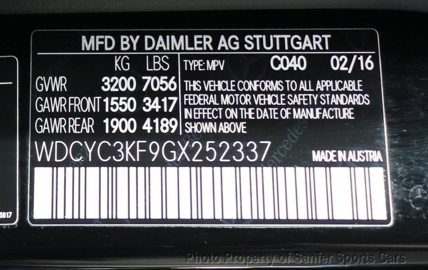 2016 MERCEDES-BENZ G-CLASS G 550 WDCYC3KF9GX252337
