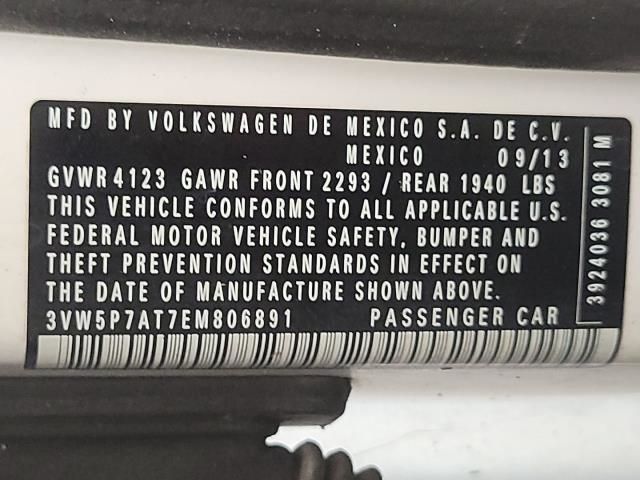 2014 VOLKSWAGEN BEETLE CONVERTIBLE 2.5L 3VW5P7AT7EM806891