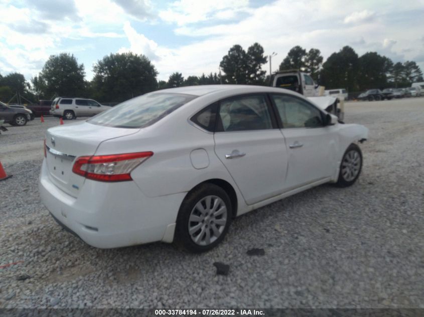 2014 NISSAN SENTRA S 3N1AB7AP3EY278913