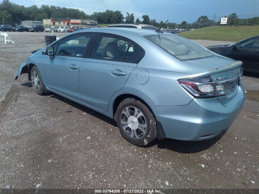 2013 HONDA CIVIC HYBRID 19XFB4F23DE203756