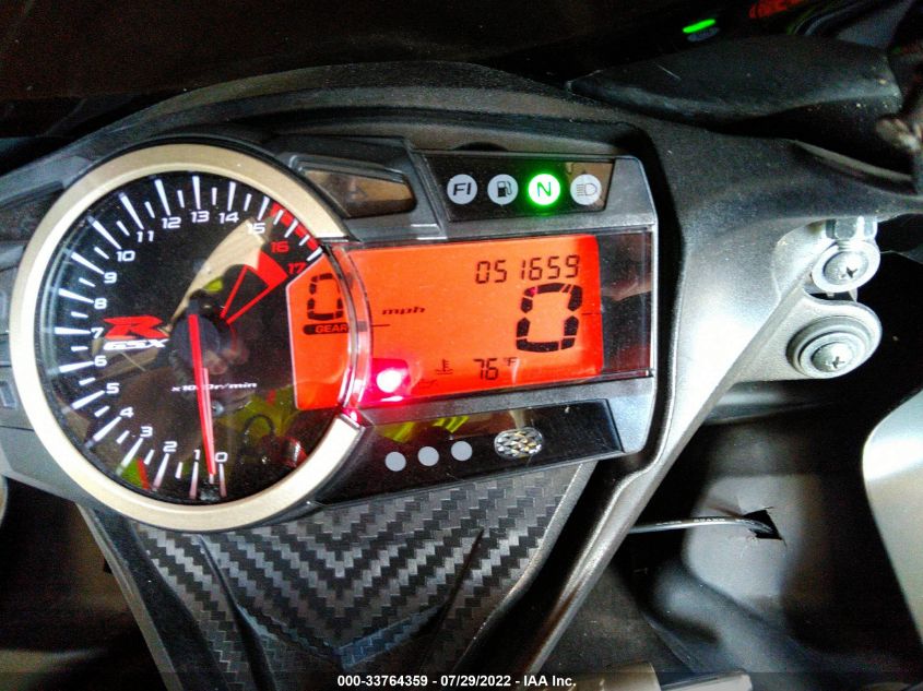 2017 SUZUKI GSX-R600 JS1GN7FA2H2101348