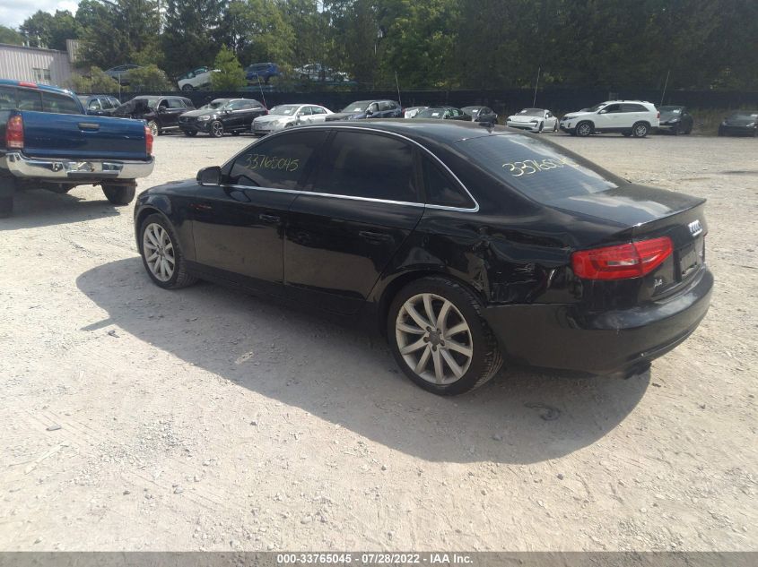 2013 AUDI A4 PREMIUM PLUS WAUFFAFL6DN017312