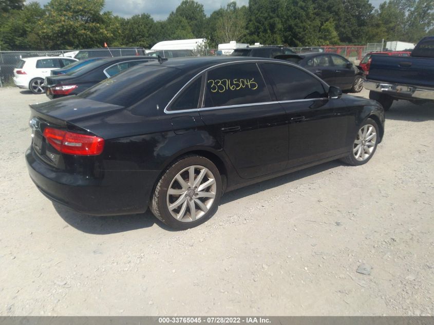 2013 AUDI A4 PREMIUM PLUS WAUFFAFL6DN017312