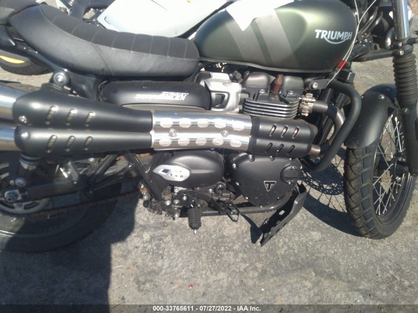 2022 TRIUMPH MOTORCYCLE STREET SCRAMBLER SMTD44G74NTAH9307