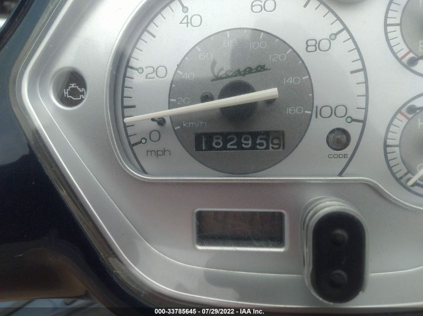 2012 VESPA GTS 300 SUPER ZAPM459L0C5801002