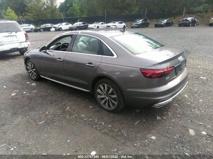 2021 AUDI A4 SEDAN PREMIUM PLUS WAUBBAF42MN011560