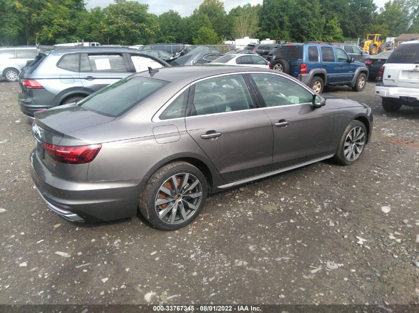 2021 AUDI A4 SEDAN PREMIUM PLUS WAUBBAF42MN011560