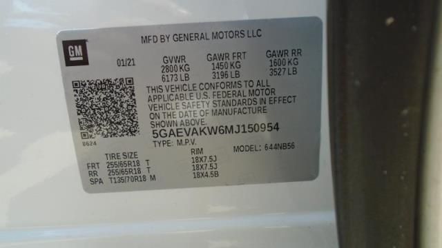 2021 BUICK ENCLAVE ESSENCE 5GAEVAKW6MJ150954