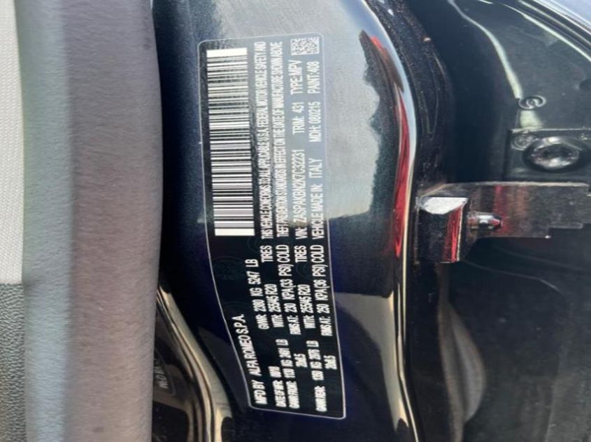 2019 ALFA ROMEO STELVIO TI ZASPAKBN2K7C32231