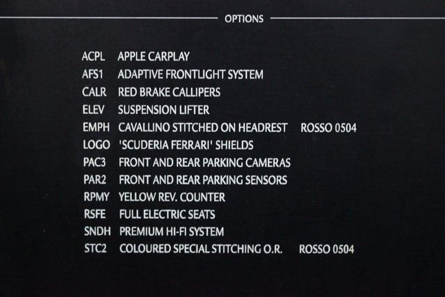 2017 FERRARI 488 SPIDER ZFF80AMA4H0227331