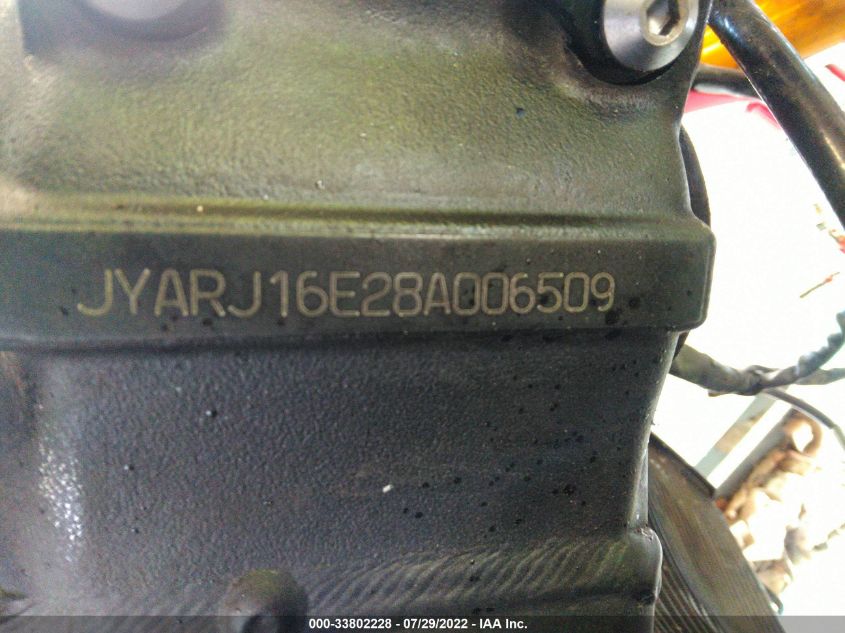 2008 YAMAHA YZFR6 JYARJ16E28A006509