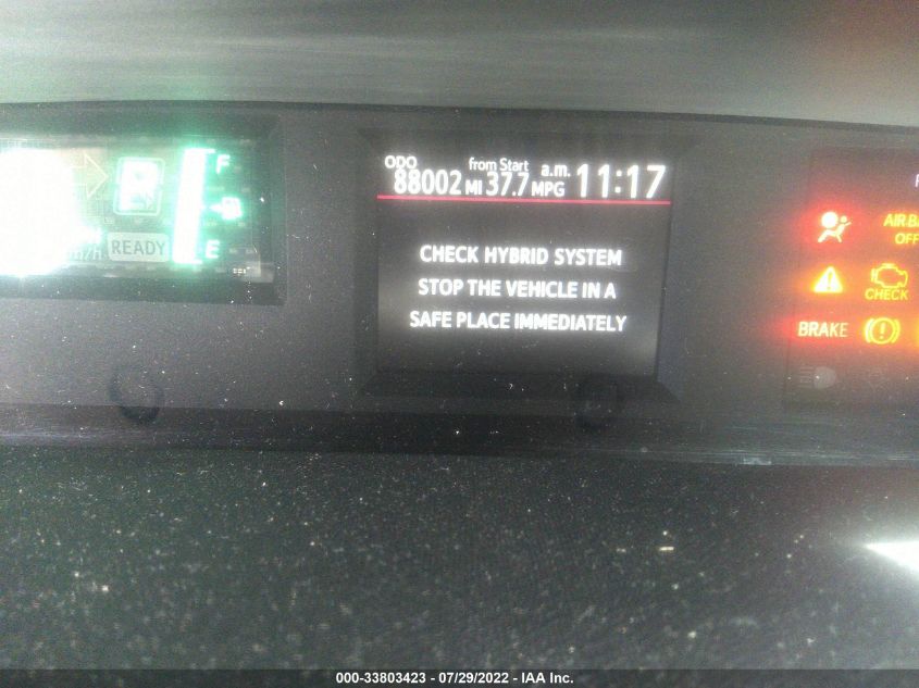 2013 TOYOTA PRIUS C ONE/TWO/THREE/FOUR JTDKDTB35D1529983
