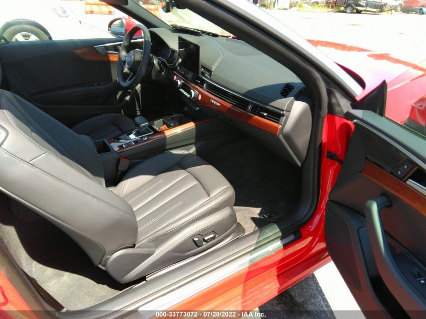 2022 AUDI A5 CABRIOLET PREMIUM WAU2AGF51NN006009