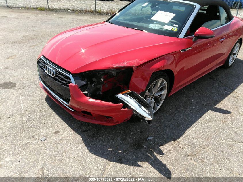 2022 AUDI A5 CABRIOLET PREMIUM WAU2AGF51NN006009