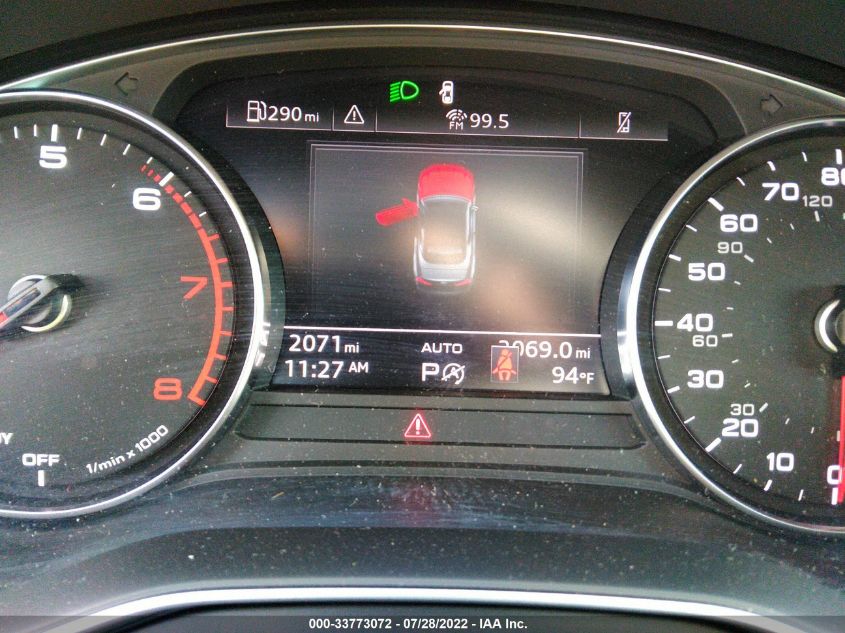 2022 AUDI A5 CABRIOLET PREMIUM WAU2AGF51NN006009