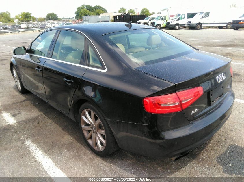 2013 AUDI A4 PREMIUM PLUS WAUFFAFL3DA064773