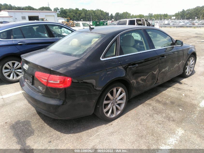 2013 AUDI A4 PREMIUM PLUS WAUFFAFL3DA064773