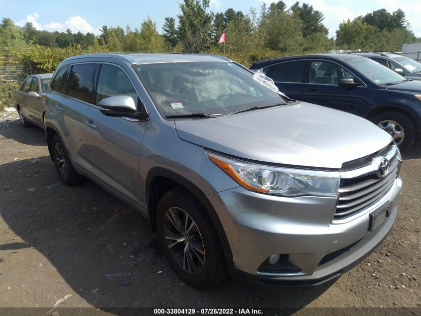 VIN 5TDJKRFH7GS320956 2016 TOYOTA HIGHLANDER no.1