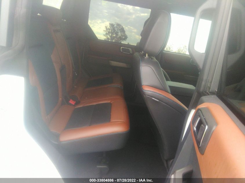 2022 FORD BRONCO BASE/BIG BEND 1FMDE5BH2NLB12450